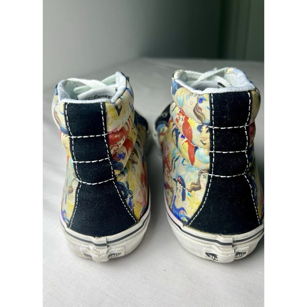 Vans Disney Unisex Hi-Top MultiColor Princess Skater Sneaker  Shoes Size Women 9 - Picture 4 of 5